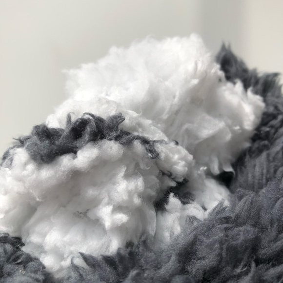 Grey fuzzy shoes - Picture 3 of 4